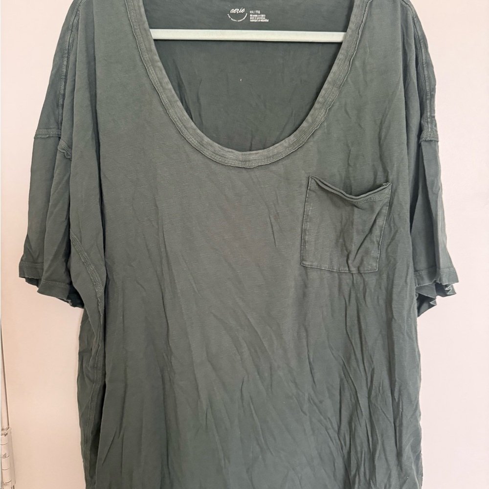 Aerie Olive Green Short Sleeve Tee
